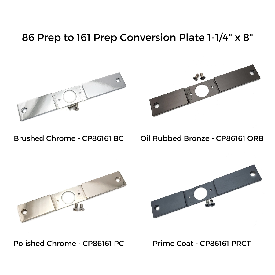 Conversion plate 86 to 161 prep