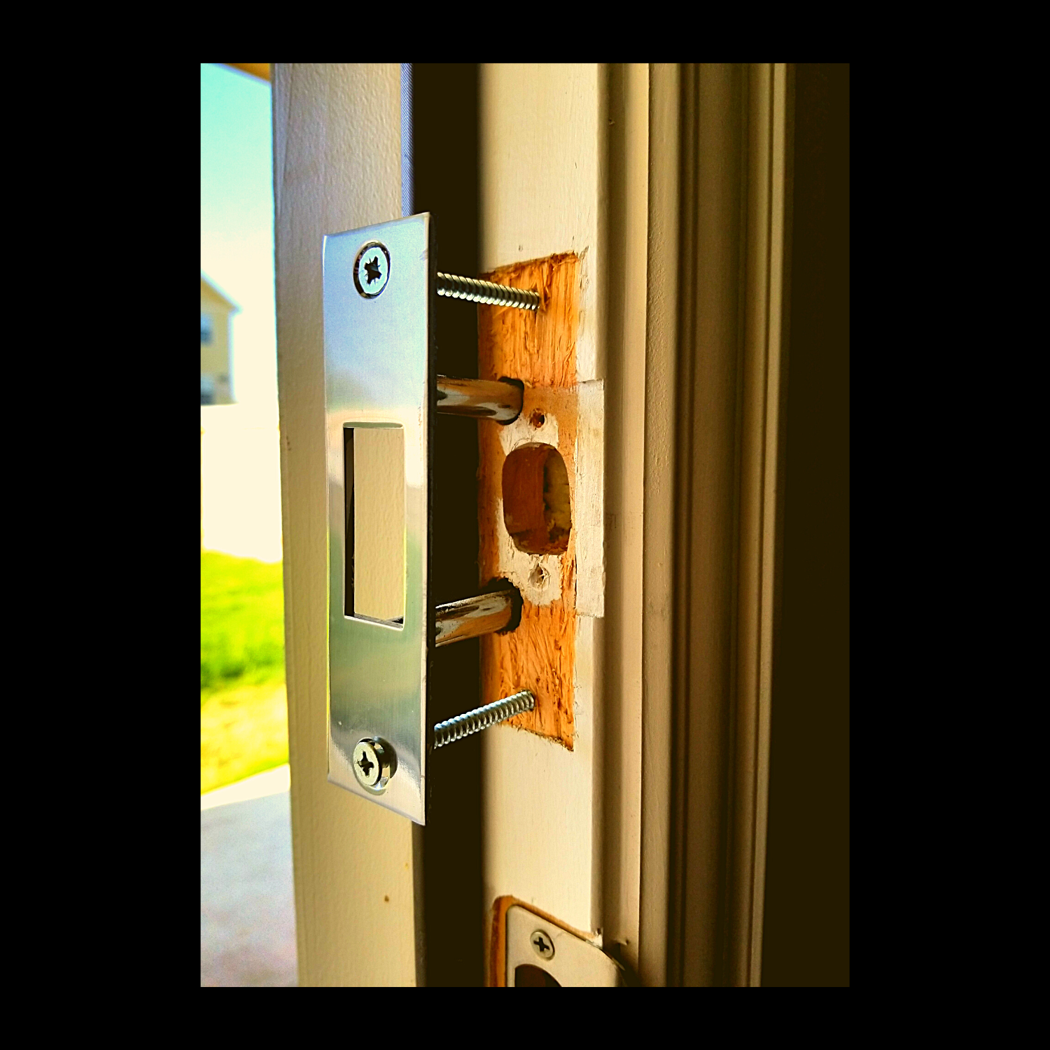 door reinforcement deadbolt reinforcer home security device kick proof door hardware burglary prevention security system