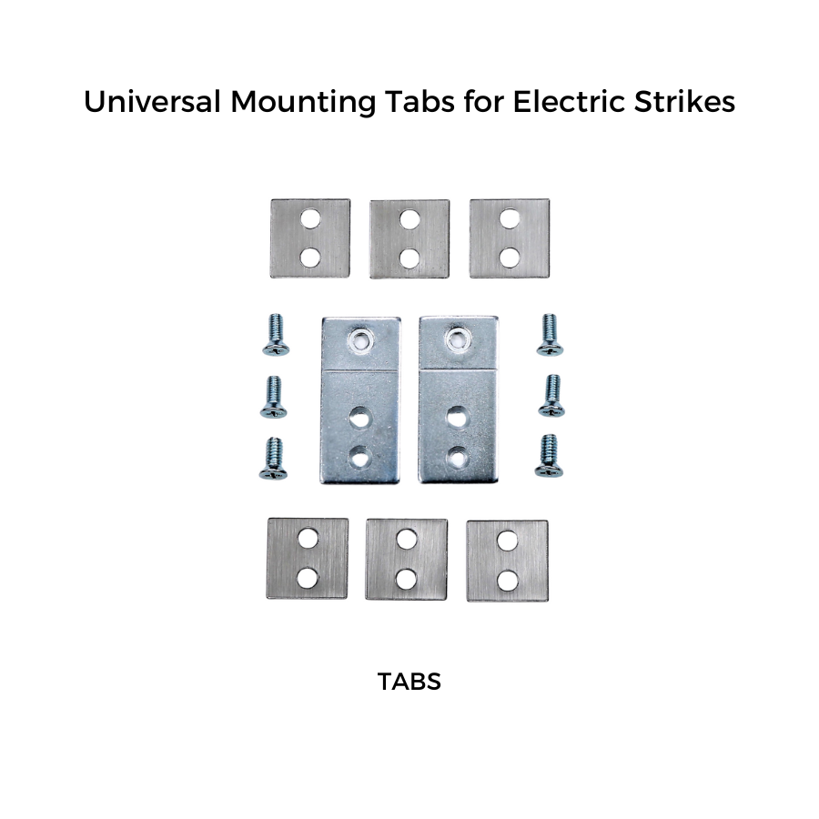 mounting tabs for hes electric strike faceplate access control hardware