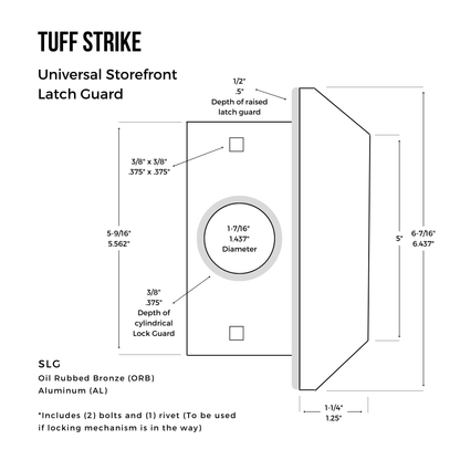 storefront latch guard for outswinging doors lock latch protector