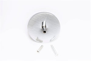 brushed chrome hole cover